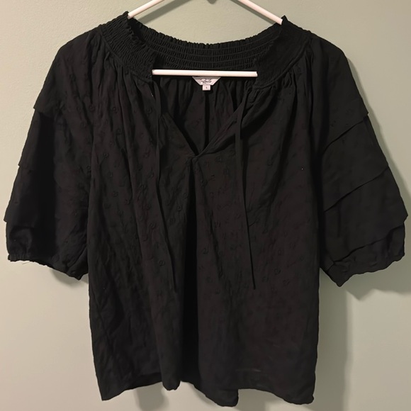 Rails Black Paris Embroidered Daisies Top - Picture 5 of 12